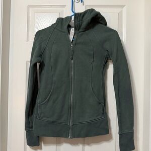 lululemon athletica scuba full zip hoodie size 4 vguc *flaw